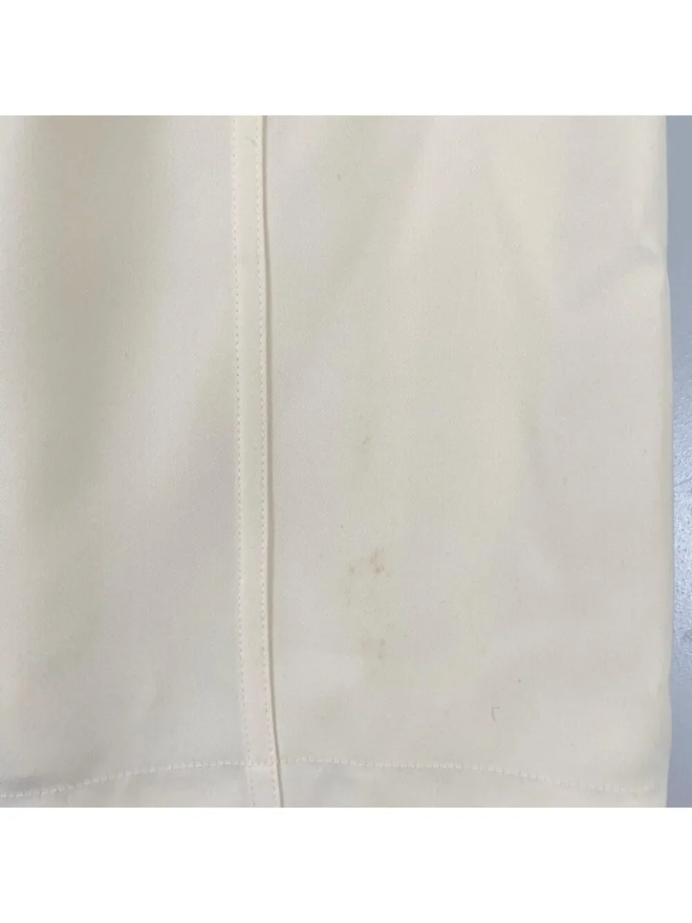 Chanel Midi Length SS Skirt Polyester White 40